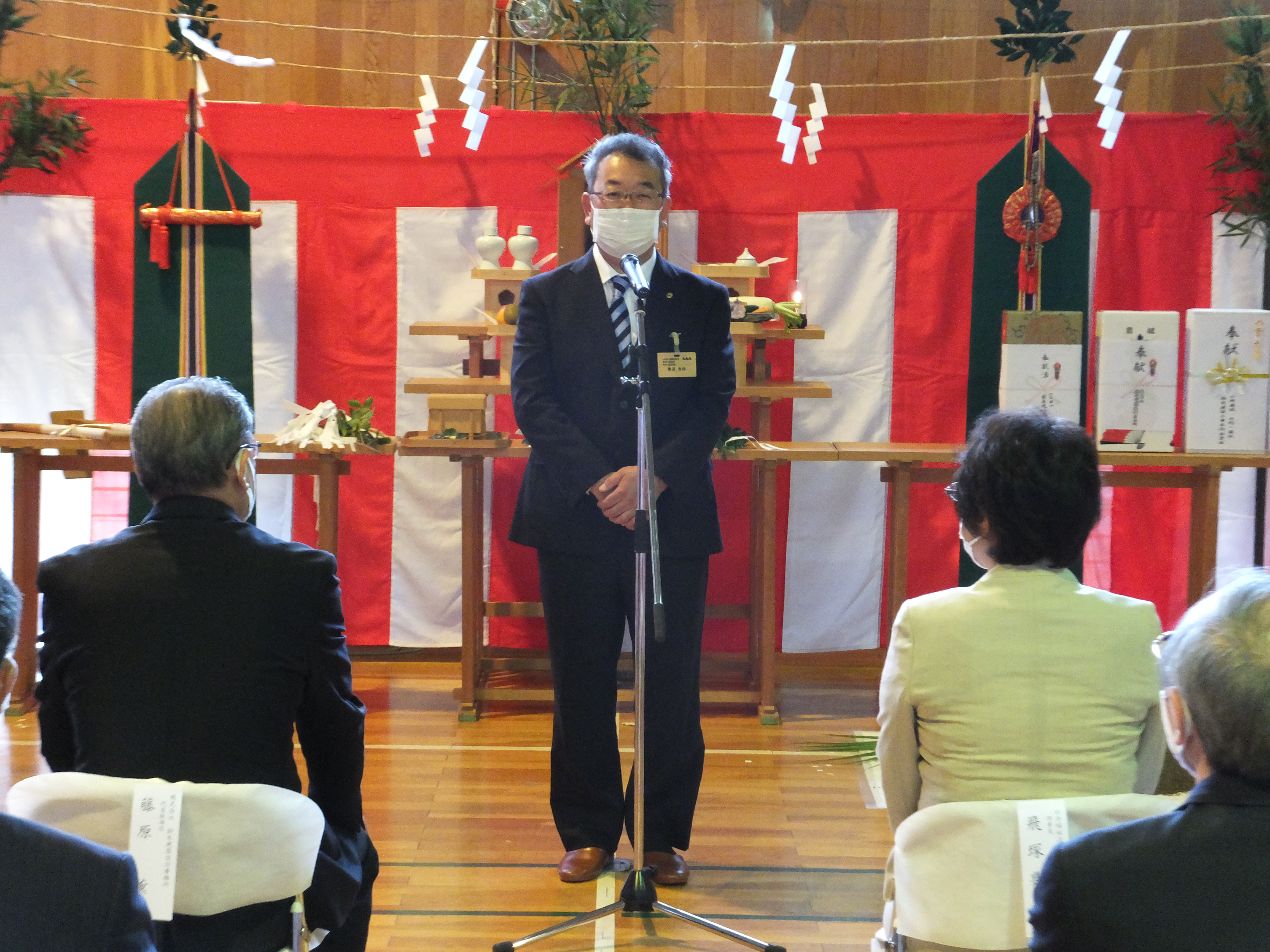 御来賓御祝辞（築達課長）